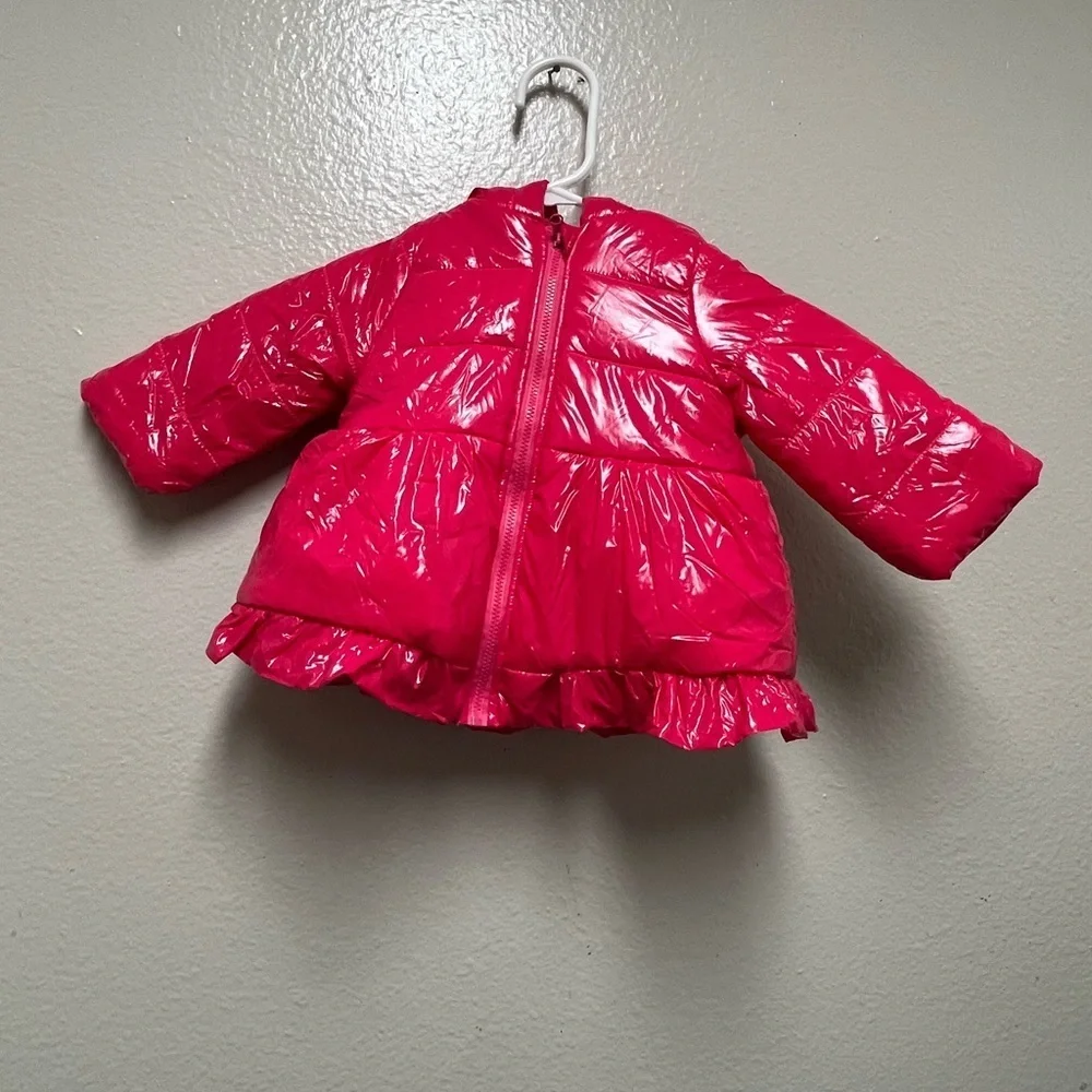 First impressions Pink Puffer Jacket for baby